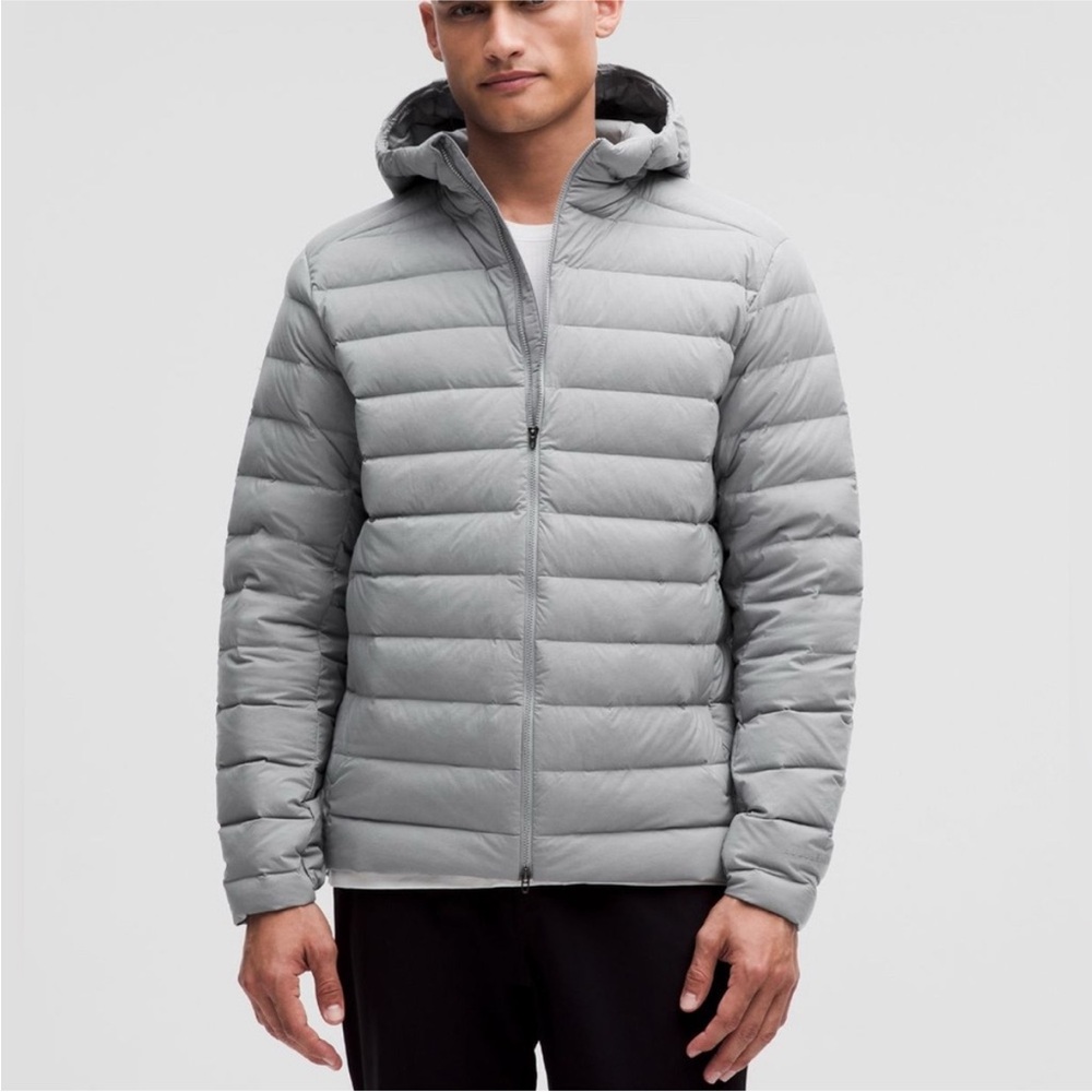 Lululemon Men Navigation Down Jacket Medium Gray - image 3